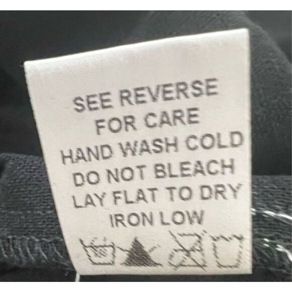 White Birch Solid Black Linen Blend Romper Plus Size 2X Elastic-Waist Collared - Picture 9 of 12